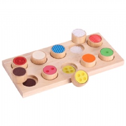 wooden montessori Color Cognitive Matching Game