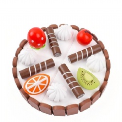 wooden montessori Birthday cake toy