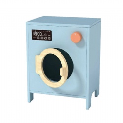 wooden montessori Blue Kids' Mini Simulation Washing Machine Pretend Play Toy
