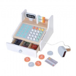 wooden montessori Children's Coin Bank Pretend Play Set