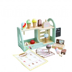 wooden montessori Ice Cream Pretend Play Shop Toy