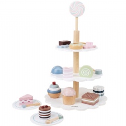 wooden montessori Kids' Multi-Layer Cake Tower Playset