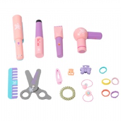 wooden montessori Kids' Pretend Play Hair Salon Toy Set