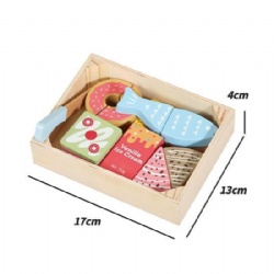 wooden montessori Kids' Wooden Baking Set Role-Play Toy‌