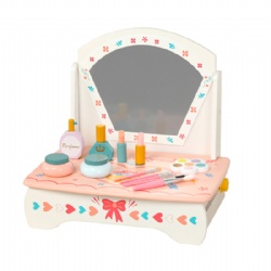wooden montessori Large Foldable Kids' Dressing Table Playset toys