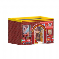 wooden montessori   Fire Station Role-Play Playhouse Toy