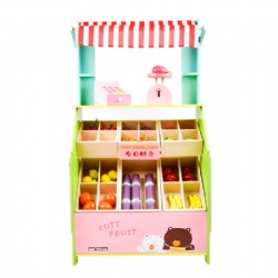 wooden montessori  Fruit & Vegetable Stall Pretend Play Toy