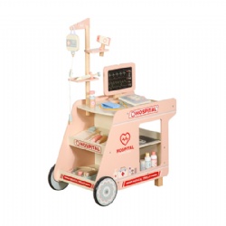 wooden montessori  Wooden Doctor Role Play Cart