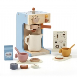 wooden montessori  New Style Children's Simulation Coffee Machine Toy