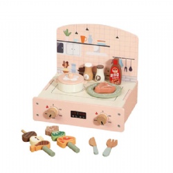 wooden montessori  Pink Kids' Pretend Play Stove