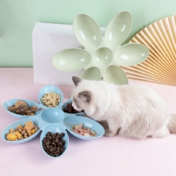 Plastic Cat Bowl Cute Puppy Dog Food Bowls