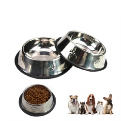 Stainless Steel Best Pet Dog Feeding Bowl Cat Water Bird Feeder