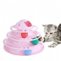 Pet Toy Four-Tier Cat Turntable Educational Toys