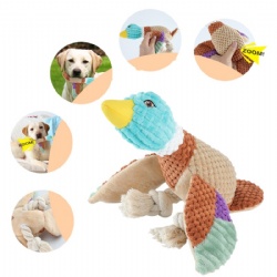 Bite-Resistant Molar Tooth Cleaning Rubber Sounding Bird Toy