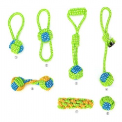 Durable Braided Bone Bites Knot Rope Chew Toy for Dogs