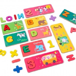 Wooden Matching Blocks Puzzle