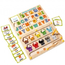 Wooden Drawing Puzzle Board Game