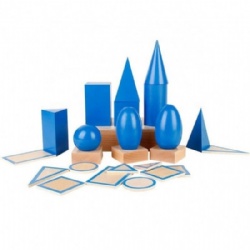 Wooden Montessori Teaching Aids Geometry Toy