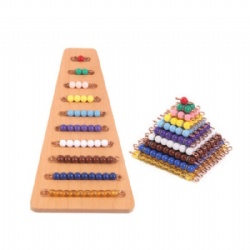 Wooden Counting Board Beads Math Games